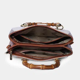 Mini west london Printed PU Structured Shoulder Bag image 5