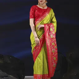 Mitera Zardozi Silk Blend Bagh Saree-53