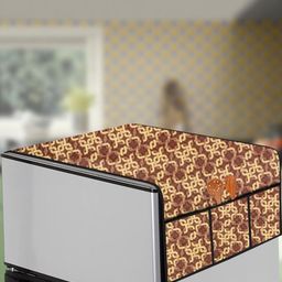 The Furnishing Tree Brown Printed Refrigerator Cover-picture-25