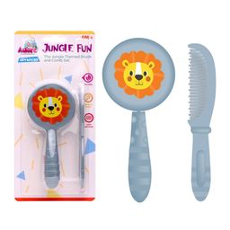 Adore Set Of 2 Jungle Fun Baby Brush & Comb - Blue-image-56