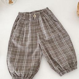 LULU & SKY Boys Checked Loose Fit High-Rise Regular Trousers-picture-16