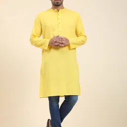 Moda Rapido Men Pure Cotton Straight Kurta-picture-55