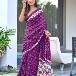 Anouk Bandhani Pure Cotton Saree-picture-48