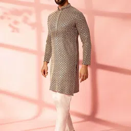 Anouk Men Embroidered Sequinned Kurta-36
