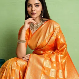 PBS PRINTS Woven Design Zari Banarasi Saree-picture-24