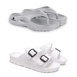 PENNEN Men Set Of 2 Thong Flip-Flops & Sliders-30