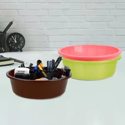 Kuber Industries Green & Pink 3 Pieces Regular Desk Organisers-6