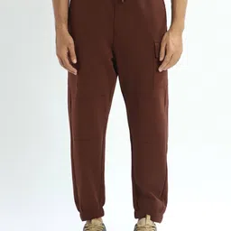 NOBERO Men Mid-Rise Oversized Cargo Joggers-image-84