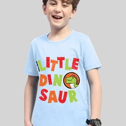AUSK Boys Typography Printed Drop-Shoulder Sleeves Cotton T-shirt-image-74