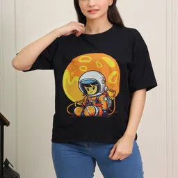 Onfleeks Women Typography Printed Oversized Cotton T-shirt-image-99