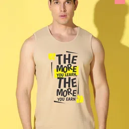 WOOSTRO Pack Of 2 Printed Combed Cotton Gym Vests VWS26(MORE RUST)(RUN PEACH)-image-8
