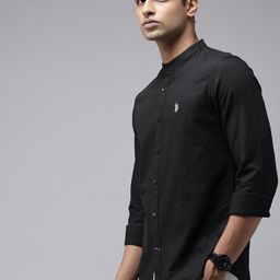 U.S. Polo Assn. Cotton Linen Tailored Fit Casual Shirt-picture-30