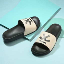 WROGN Men Printed Sliders Flip Flops-36