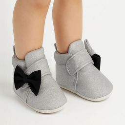 Star Fish Unisex Kids Bow Detail Cotton Booties-56