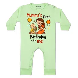 arvesa Mumma First Birthday With Me Printed Baby Rompers-picture-10