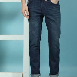 Canary London Men Smart Slim Fit Low-Rise Light Fade Stretchable Jeans-image-80