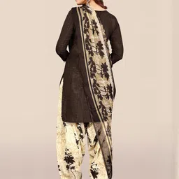 Unstitched Printed Cotton Blend Kurta & Patiyala Dress Material with Dupatta-image-85