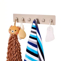 HOKIPO White Rectangular Wall Adhesive Hook-16