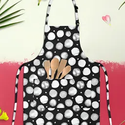 ArtzFolio Black & White Printed Cotton Aprons-image-73