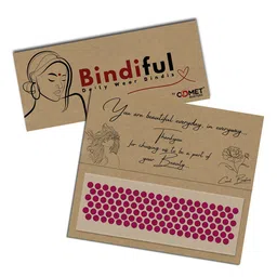 Comet Busters Set Of 10 Bindiful Traditional Round Velvet Bindi-17