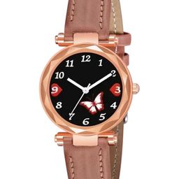 Miss Perfect Women Embellished Dial & Leather Textured Straps Analogue Watch Cvv6-picture-32