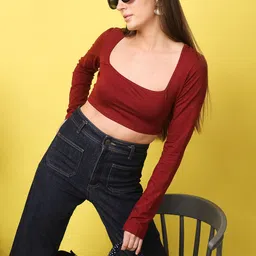 BAESD Styled Back Crop Top-image-96