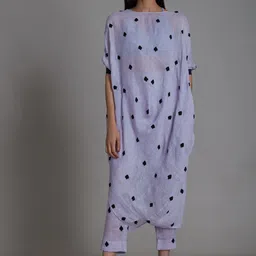 MATI Women Polka Dot Printed Comfort High-Rise Trousers-image-35