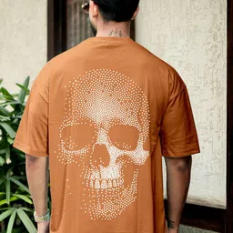 THE BEETEL HOUSE Graphic Printed Drop-Shoulder Sleeves Cotton Oversized T-shirt-picture-15