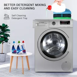 bosch 7 kg Fully Automatic Front Load with In-built Heater Silver image 5