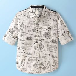 Infinity Boys Opaque Printed Casual Shirt-picture-52