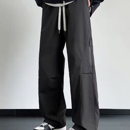 StyleCast x Revolte Men Loose Fit Easy Wash Mid-Rise Chinos Trousers-picture-0