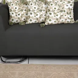 Ode & Cleo Green & White Set of 3 Embroidered Square Cushion Covers-image-50