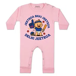 Arvesa Kids-Unisex Pink Cotton Rompers-picture-39