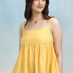 Tokyo Talkies Cotton Peplum Top-image-45