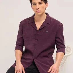 THE BEAR HOUSE Oversized Cuban Collar Casual Shirt-picture-16