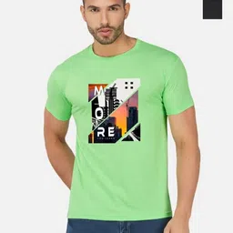 GLOBAL NOMAD Men 2 Printed Bio Finish Applique T-shirt-picture-18