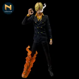 Sanji Black Shirt Vinsmoke Figma Action Figure32 cm-image-3