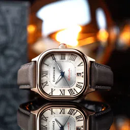 EARNSHAW Men Brass Dial & Leather Straps Analogue Motion Powered Watch ES-8284-02-picture-40