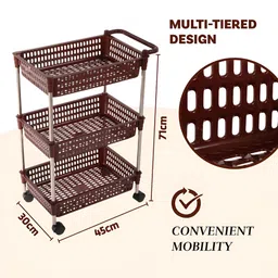 Aura Brown Set of 2 Regular Multi-Utility Organisers image 2