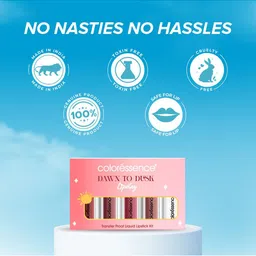 Coloressence Set Of 5 Waterproof Liquid Lipstick- 5 ml Each- Dawn To Dusk image 3
