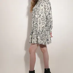 Vero Moda Printed Round Neck Long Sleeves A-Line Dress-picture-21