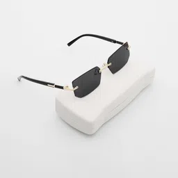 PELLE LUXUR Unisex Rectangle Sunglasses with UV Protected Lens PL25GS20-42