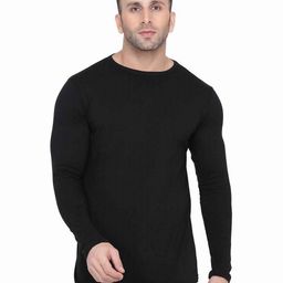 Blisstone Men Solid Round Neck Slim Fit T-shirt-picture-48
