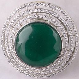 KAYRAH Green Brass Finger Ring-image-47