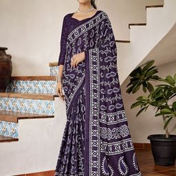 Ishin Ethinic Motif Printed Daily Wear Saree-image-7
