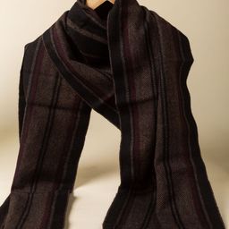 KUSVAA Unisex Striped Merino Wool Mufflers-image-75
