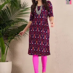 Anouk Rustic Women Pack of-2 Ethnic Motifs Printed Crepe Straight Kurta-image-53
