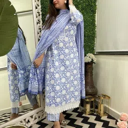 KALINI Women Floral Printed Regular Kurta with Palazzos & With Dupatta-35