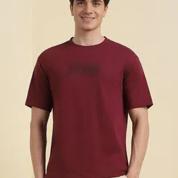 Allen Solly Men Typography Printed Round Neck Cotton T-shirt-image-29
