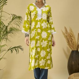 DIVASTRI Women Printed Cotton Straight Kurtas-picture-46